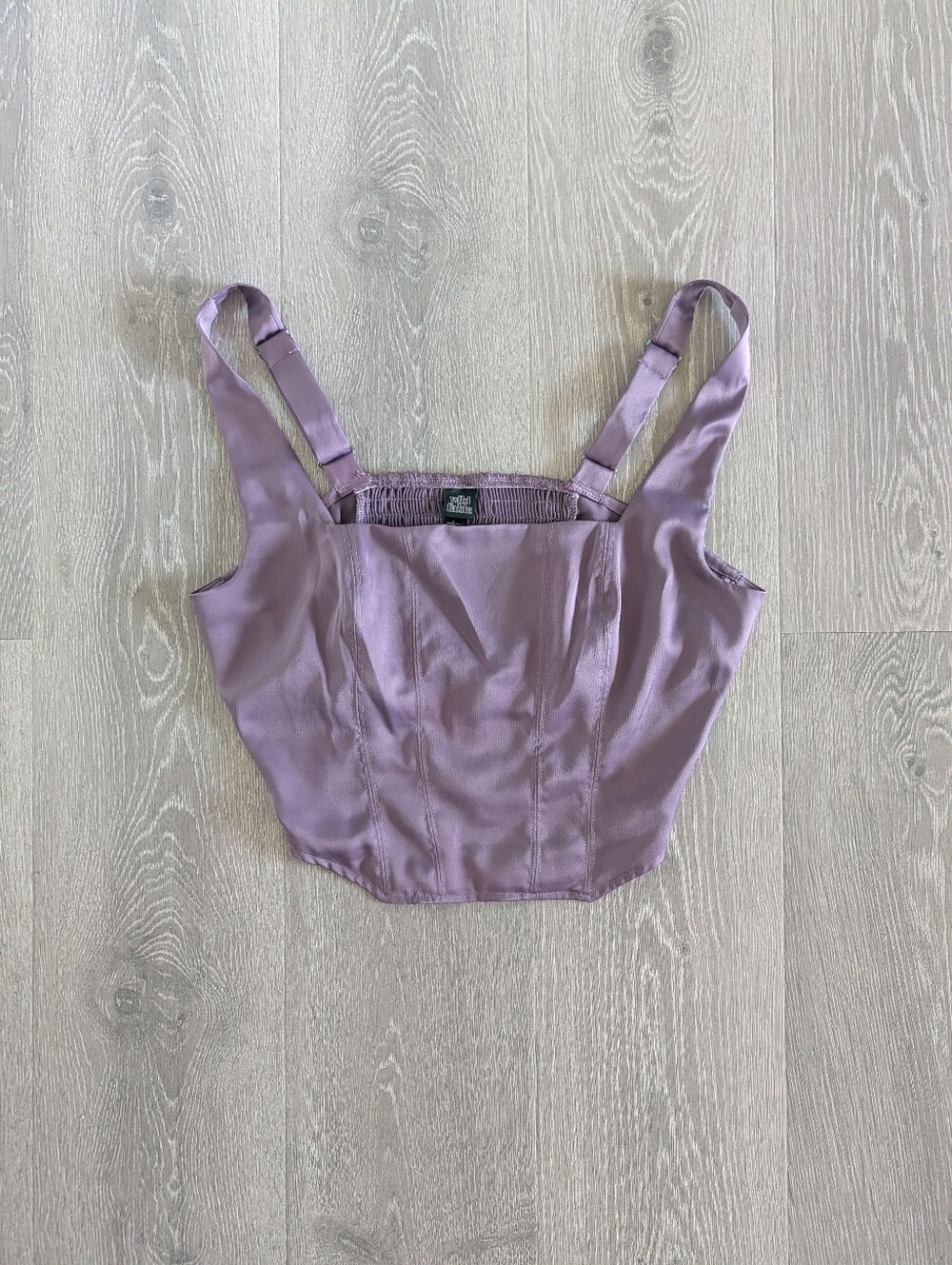 Wild Fable Purple Satin Corset Top - L